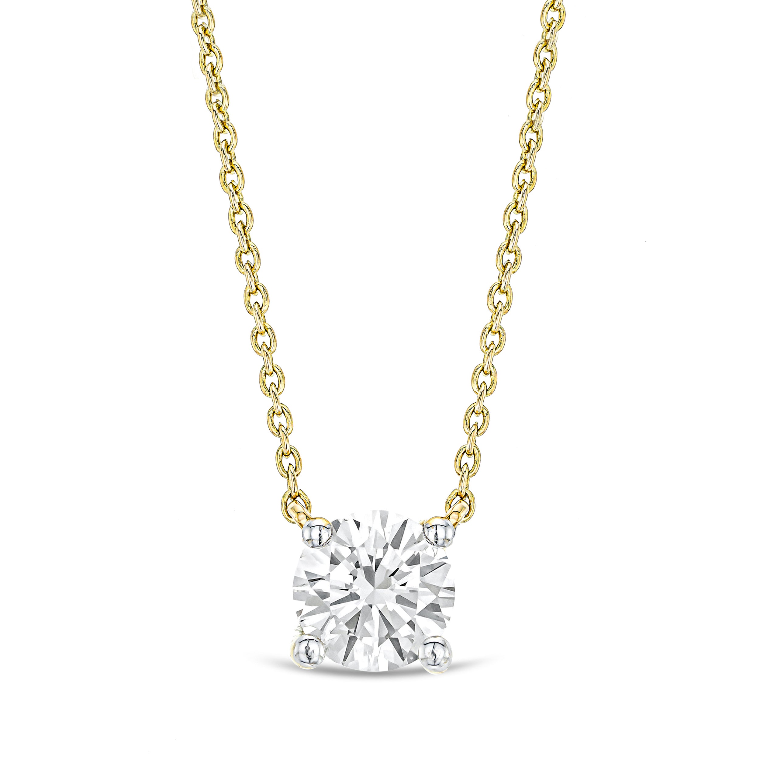 Wanderlust Floating Lab Diamond Solitaire Necklace 0.33ct H/SI in 18K Gold Vermeil